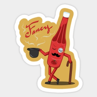 Fancy Ketchup Sticker